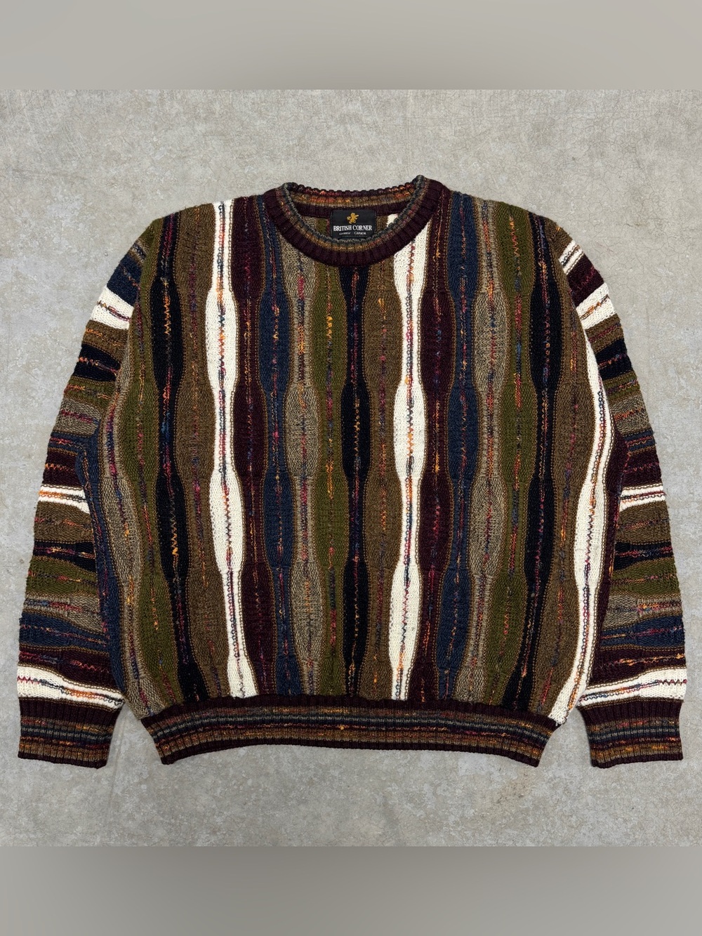 Vintage 3d Knit Sweater